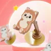 Cute cat-shaped brown phone stand desktop multi-functional support frame creative, simple and practical gift Specification image